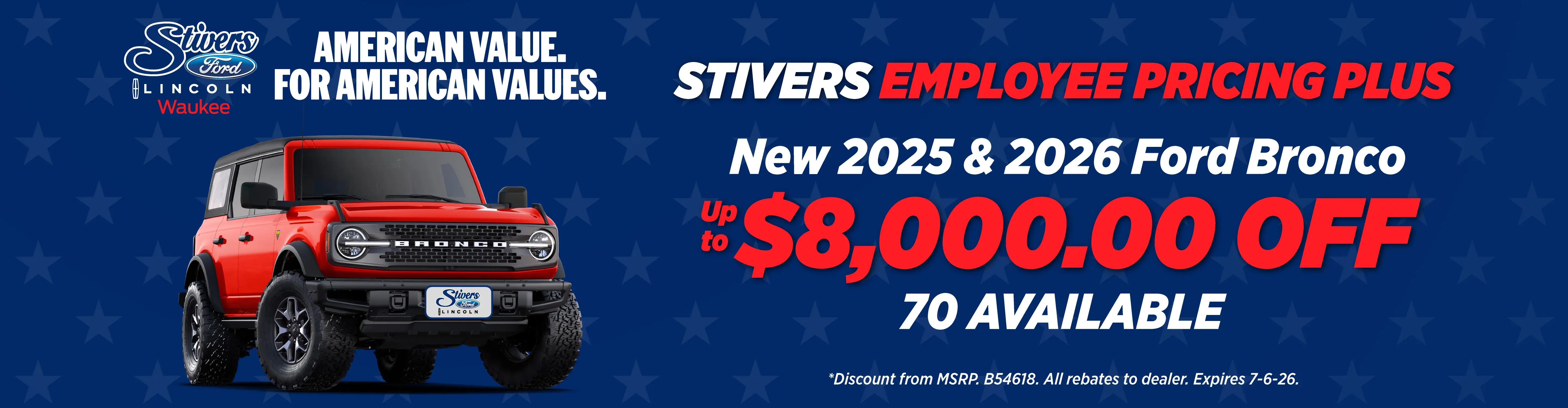 Special offer on    New 2025 & 2026 Ford Bronco